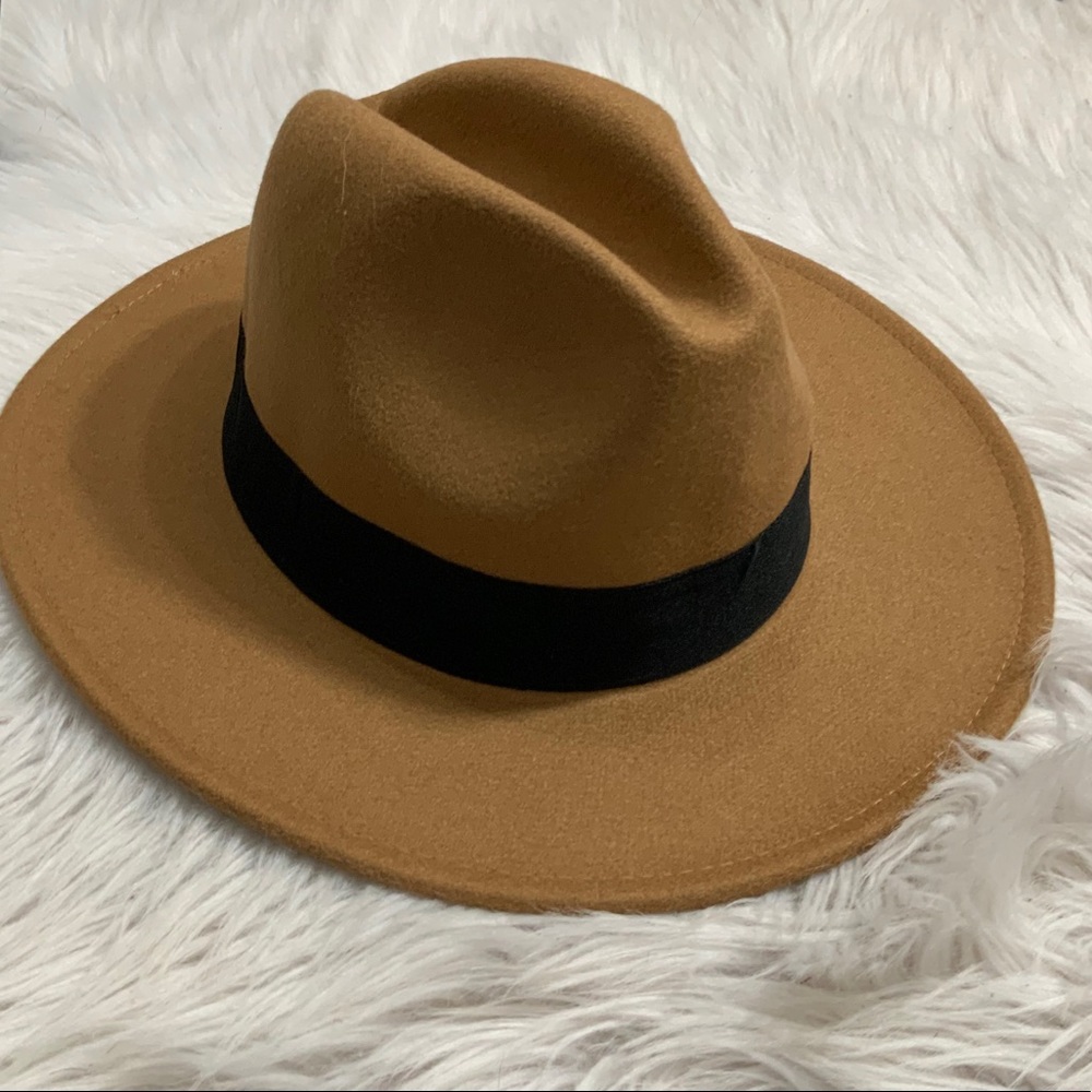 Stiff Brim Fedora Hat NWOT